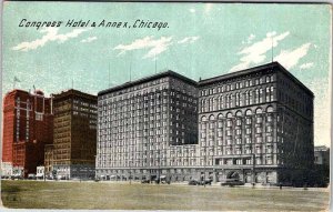 Postcard HOTEL SCENE Chicago Illinois IL AM6592