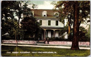 John Harris Residence Built 1748 Harrisburg Pennsylvania PA House Home Postcard