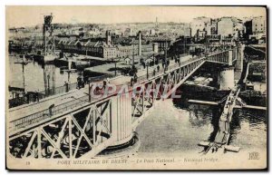 Postcard Old Port De Brest National Military Bridge