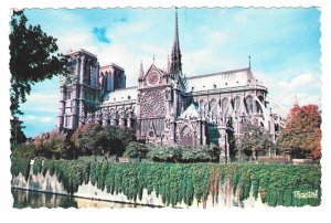 Paris France Notre Dame Cathedral Vintage Chantal Postcard