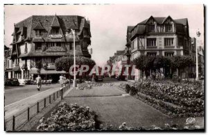 Old Postcard Deauville La Plage Fleurie Place Morny