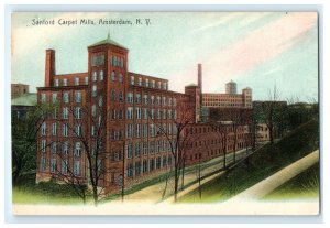 Sanford Carpet Mills Factory Building Amsterdam New York NY Postcard (GH5)