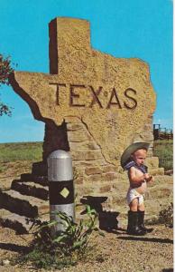 Greetings from Texas - 10 Gallon Hat, Cowboy Boots, and Diaper