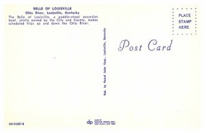 Postcard BOAT SCENE Louisville Kentucky KY AR5574