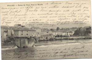 CPA MILLAU - Ruines du Vieux Pont et Moulin (173827)
