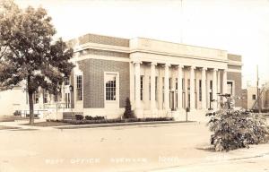 Spencer Iowa~US Post Office~Tall Greek Ionic Columns @ Entrance~1940s RPPC