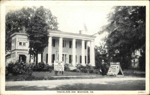Madison Georgia GA Travelers Inn 1920s Postcard
