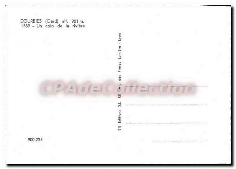 Postcard Modern DOURBIES river