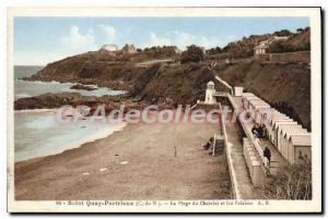 Old Postcard SAINT-QUAY-PORTRIEUX Chatelet beach