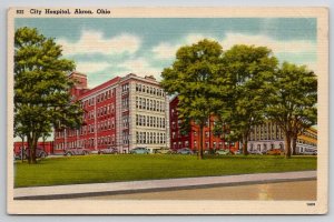 Akron Ohio City Hospital Postcard E27