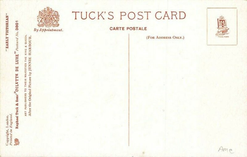 Isabella Raphael Tuck Early Victorian #3601 Postcard