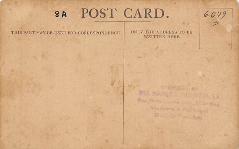 Balmoral Castle Union Castle Line Writing on back, missing stamp 