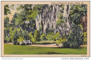 Alabama Mobile Scene In Bellingrath Gadens 1939