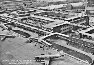 LONDON UK~SOUTH EAST PASSENGER BUILDING-AIRPORT CENTRAL AERIAL PHOTO POSTCARD