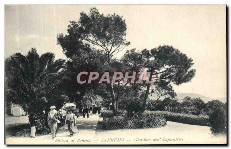 Postcard Old San Remo Riviera Ponente Giardino dell Imperatrice