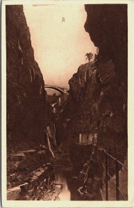 Algeria Constantine Les Gorges du Rhummel Vintage Postcard C220