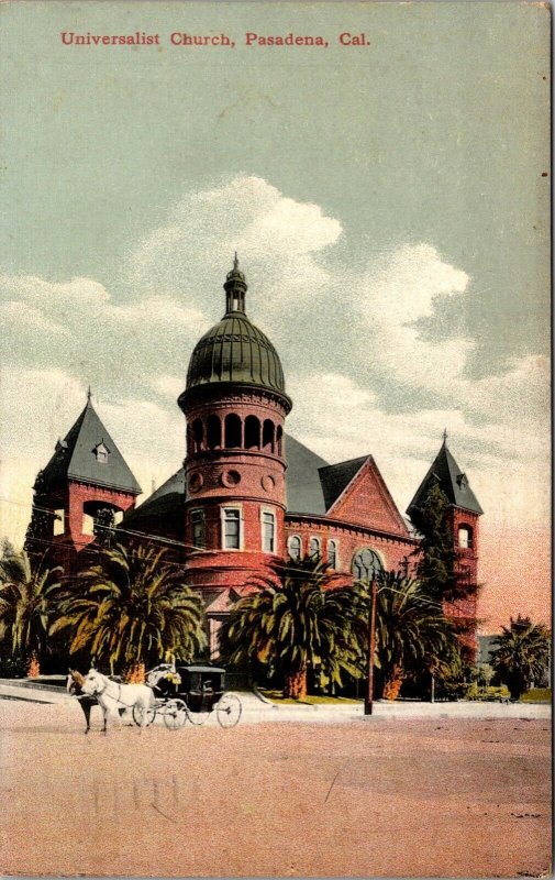 Postcard Universalist Church in Pasadena, California~137142 