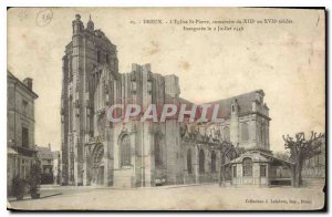 Postcard Ancient Church St Pierre Dreux