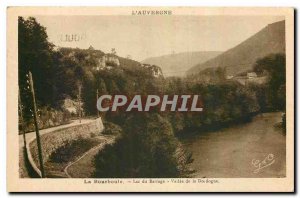 Old Postcard La Bourboule Lake Dam Vallee Dordogne