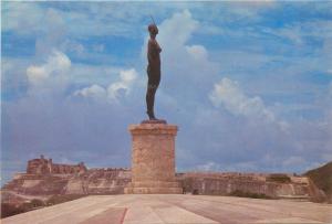 Colombia India Catalina monument Cartagena