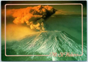 Postcard - The scarred and decapitated remains of Mount St. Helens - Washington