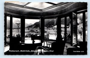 RPPC Restaurant Wald Cafe Elbigenalp Lechtal Tirol Austria Postcard