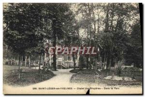 Old Postcard Saint Leger en Yvelines Chateau des Bruyeres In the Park
