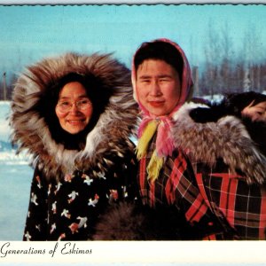 c1970s AK Alaskan Family Eskimos Proud Grandmother Three Generations 4x6 PC M1