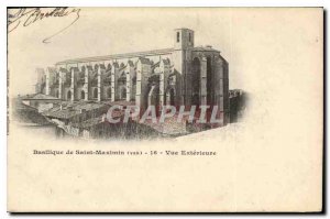 Postcard Old Basilica of Saint Maximin Var view Exterieure