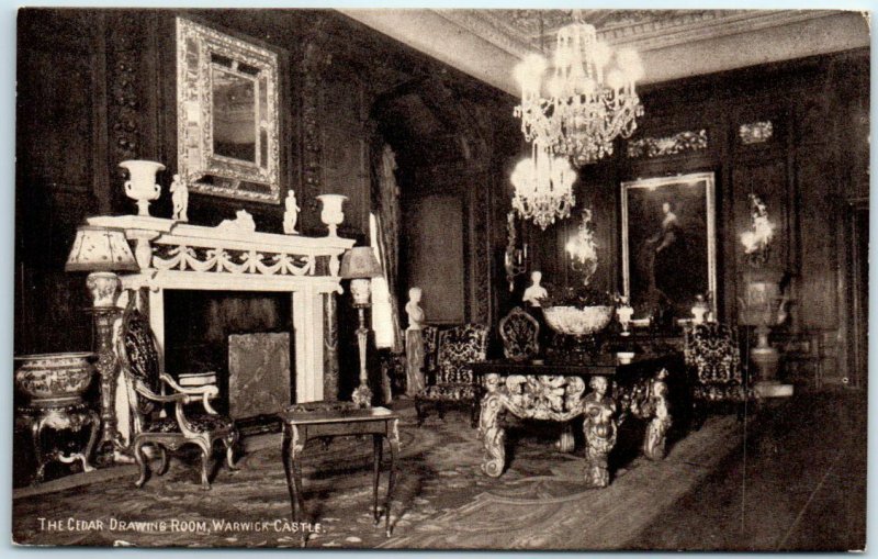 M-3492 The Cedar Drawing Room Warwick Castle