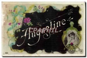 Postcard Old Augustine Surname