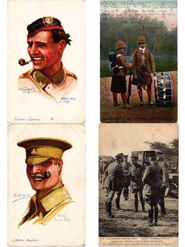 ENGLAND, ENGLISH MILITARY 150 Vintage Postcards (L6090)