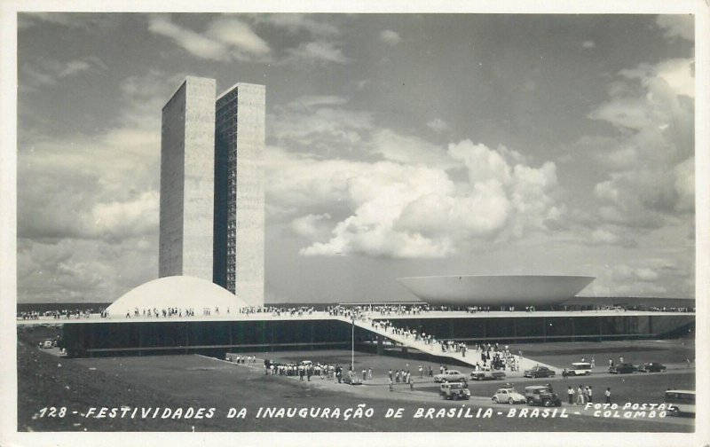 Lot 4 real photo postcards Brazil JOINVILE porto rua padre carlos catarina aerea 