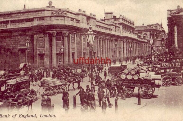 BANK OF ENGLAND LONDON, ENGLAND 1907 J. J. Samuel's Post Card Depots