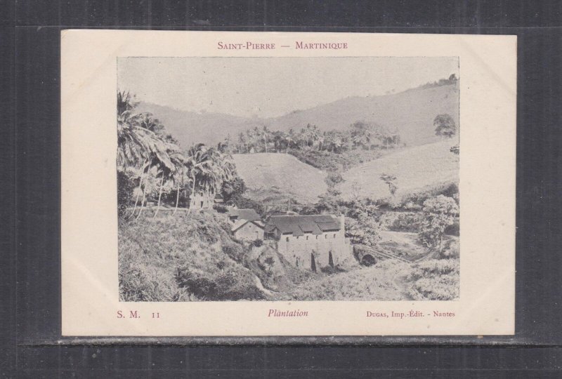 MARTINIQUE, SAINT PIERRE, PLANTATION, c1910 ppc., unused.