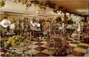 Vintage Postcard- Garden Room, Weathercock Farm- Oldwick, New Jersey- JF4