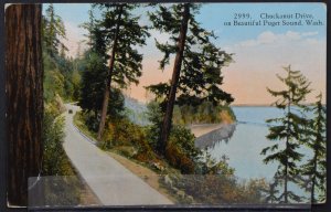 Chuckanut Drive, on Beautiful Puget Sound, WA - 1926 RPO cancel