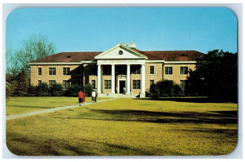 c1960's Joe Cook Memorial Library Hattiesburg Mississippi Postcard 