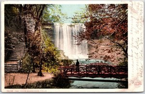 1908 The Falls Minnehaha Falls Minnesota Scenic Picturesque View Posted Postcard