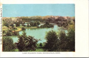 USA Lake In Loring Park Minneapolis Minnesota Vintage Postcard 09.45