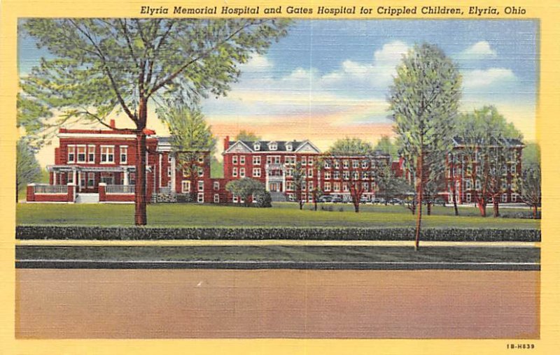 Elyria Memorial Hospital, Gates Hospital for Crippled Children Elyria, Ohio OH