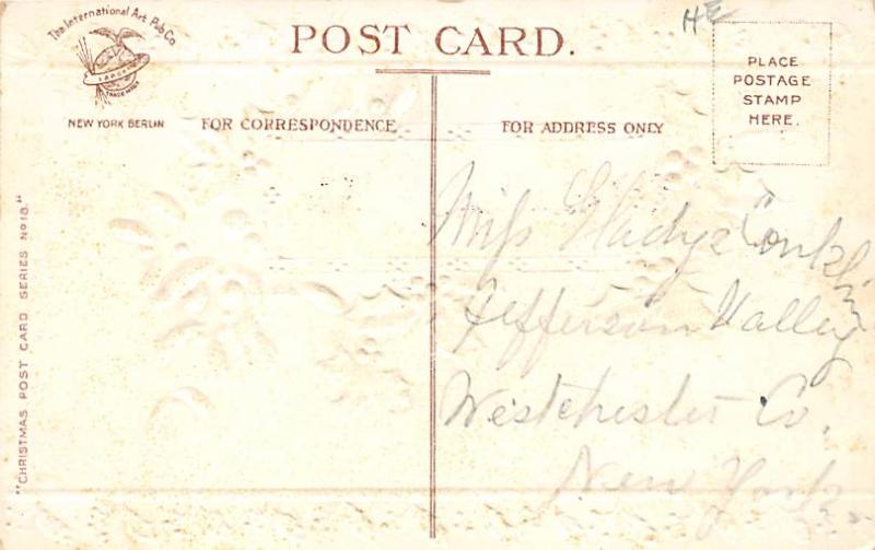 Christmas Writing on back light writing on front