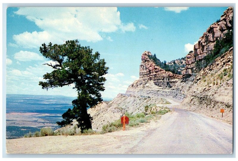 c1960's Knife Edge Point Drive Thru Mesa Verde National Park Colorado Postcard 