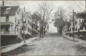 Somersworth NH Highland St. Homes c1915 Postcard