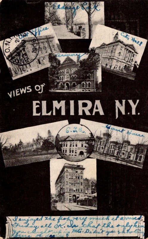 New York Elmira Multi Views 1906