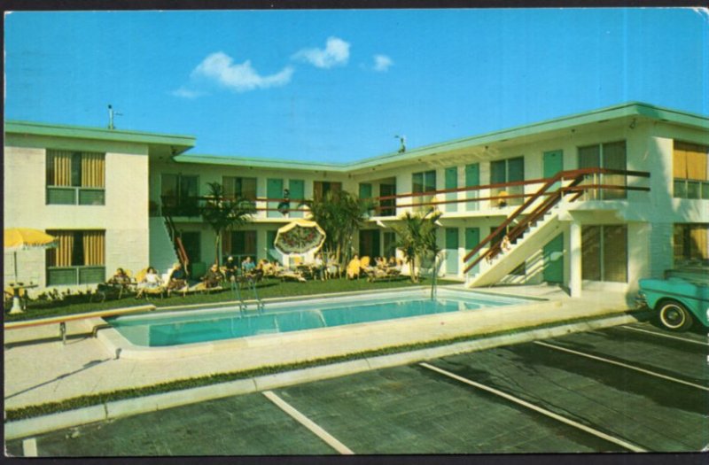 Florida FORT LAUDERDALE Sea Gull Apartments 4413 El Mar Drive - pm1958 - Chrome