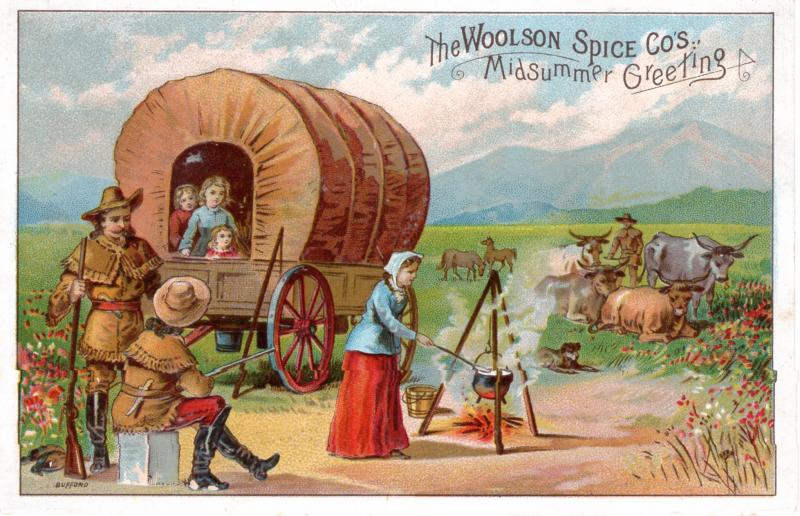 VICTORIAN TRADE CARD, WOOLSON SPICE CO.