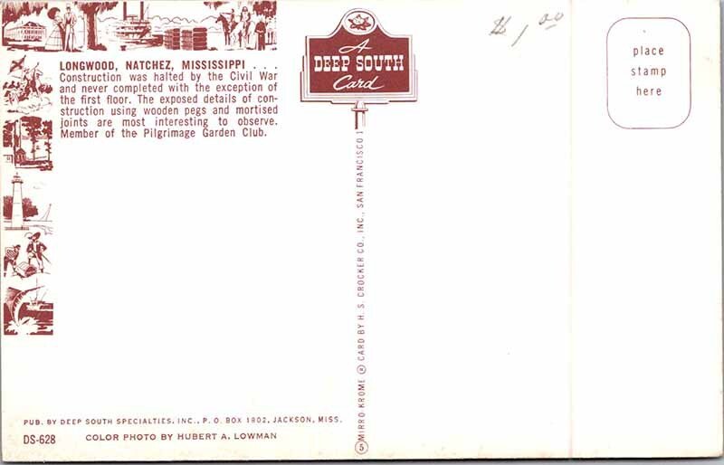 Postcard BUILDING SCENE Natchez Mississippi MS AM8339