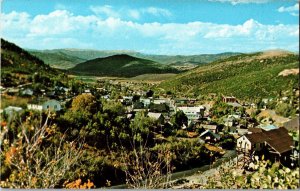 View From Ontario Mill Site Overlooking Park City UT Vintage Postcard R55