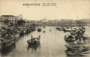 PC CPA SINGAPORE, VUE GENERALE, GENERAL VIEW, Vintage Postcard (b18762)